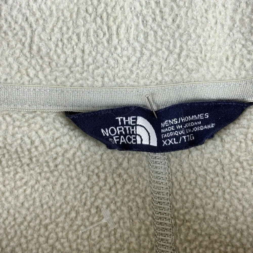 The North Face Quarter Zip Fleece Mens‎ Beige XXL Outdoor Minimalist Pullover